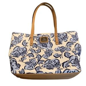 Gianni Bini Women’s Floral Faux Leather Handbag Shoulder Bag Tote